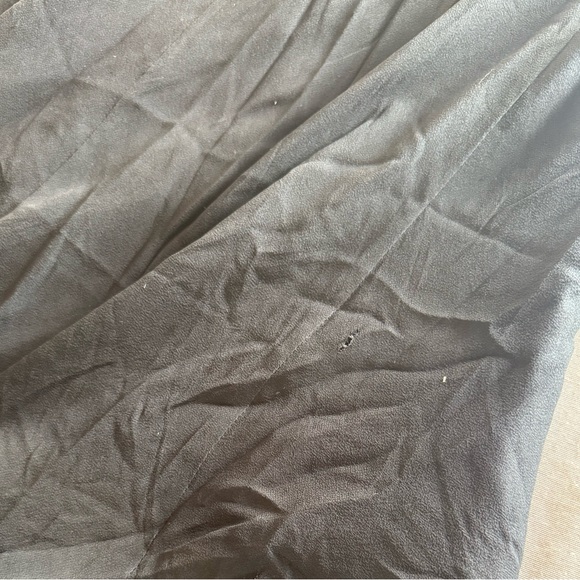 Y2K! RARE! Vintage Bebe Black Silk Slip Dress with Lace & Rhinestone – Size S - Picture 10 of 11